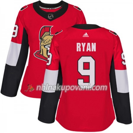 Ottawa Senators Dresy Bobby Ryan 9 Červená 2017-2018 Adidas Authentic - Dámské